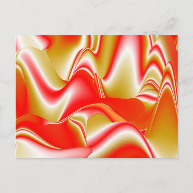 Carte Postale Love and Gold Abstrait 3D Rainbowart (Devant)