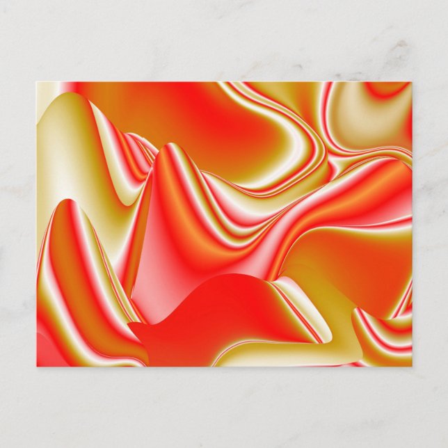 Carte Postale Love and Gold Abstrait 3D Rainbowart (Devant)