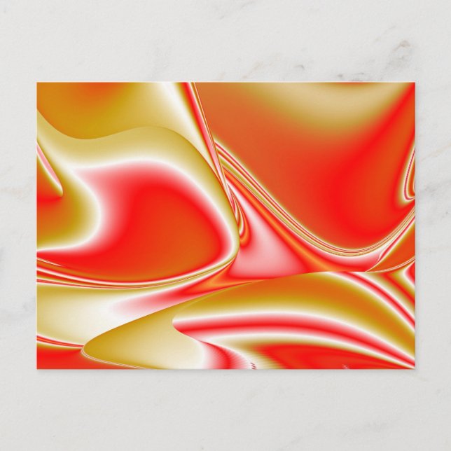 Carte Postale Love and Gold Abstrait 3D Rainbowart (Devant)