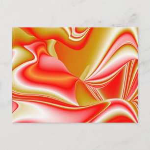 Carte Postale Love and Gold Abstrait 3D Rainbowart