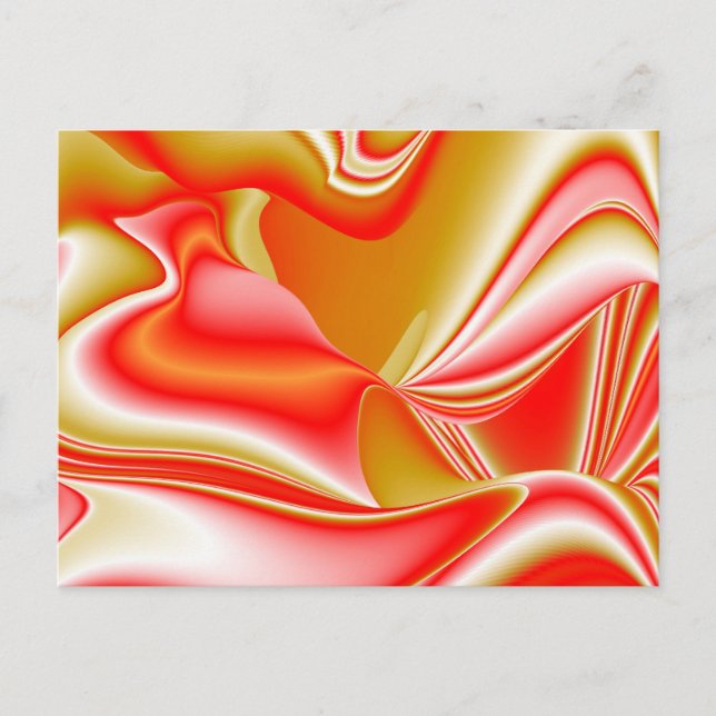 Carte Postale Love and Gold Abstrait 3D Rainbowart (Devant)