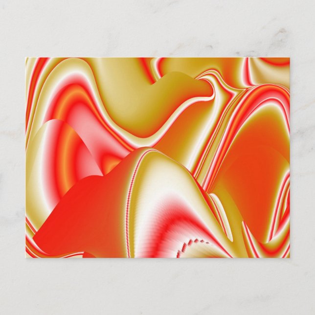 Carte Postale Love and Gold Abstrait 3D Rainbowart (Devant)