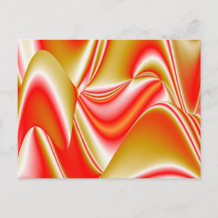 Carte Postale Love and Gold Abstrait 3D Rainbowart