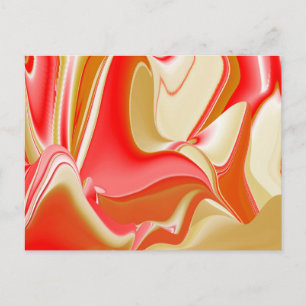 Carte Postale Love and Gold Abstrait 3D Rainbowart