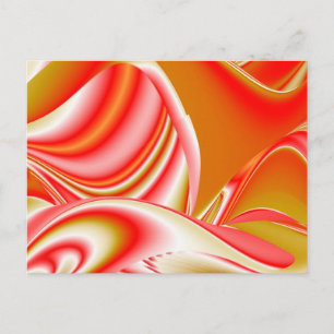 Carte Postale Love and Gold Abstrait 3D Rainbowart