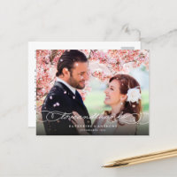 Love And Thanks Script Mariage photo Merci