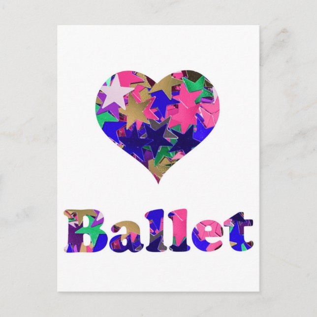 Carte Postale Love Ballet (Devant)