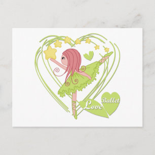 Carte Postale Love Ballet Tshirts et cadeaux