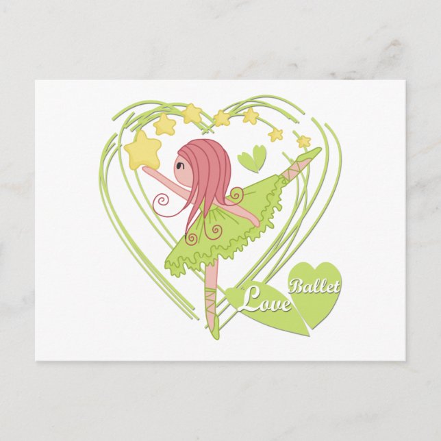 Carte Postale Love Ballet Tshirts et cadeaux (Devant)