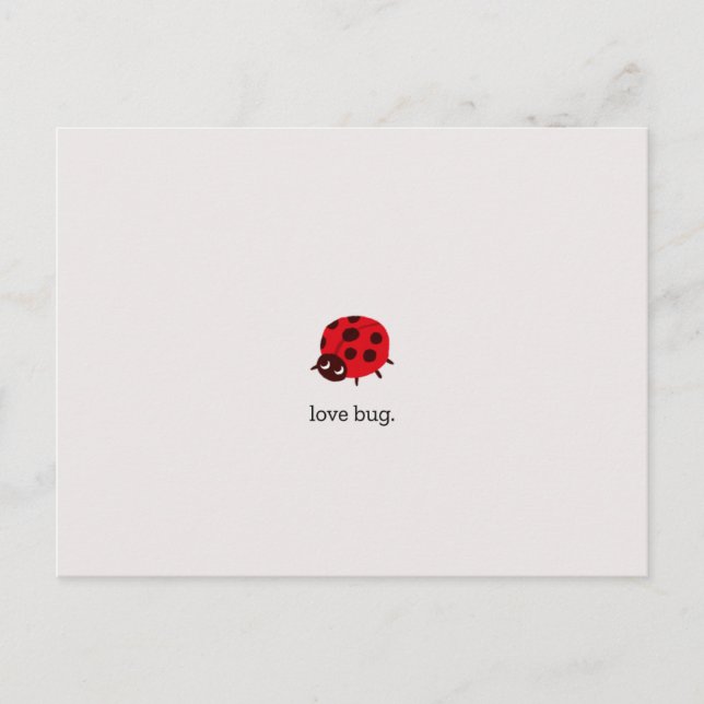 Carte postale Love Bug (Devant)
