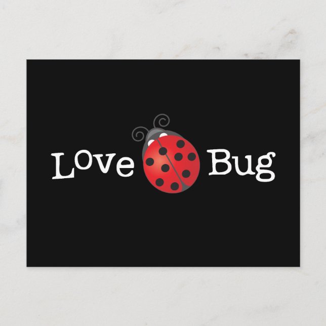 Carte Postale Love Bug - Ladybug (Devant)