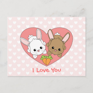 Carte Postale Love Bunnies