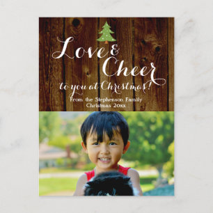 Carte postale Love/Cheer Christmas Holiday