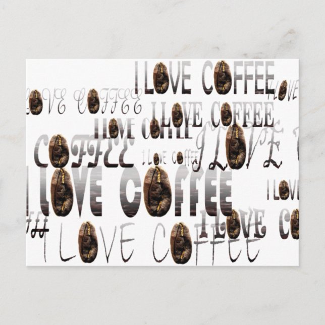 Carte Postale LOVE Coffee (Devant)