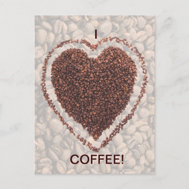 Carte Postale Love Coffee (Devant)
