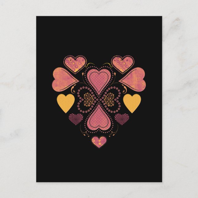 Carte postale Love Collage (Devant)