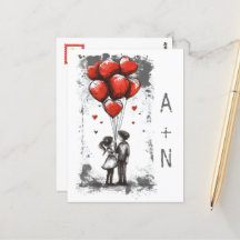 Carte postale Love Couple Valentine's Day