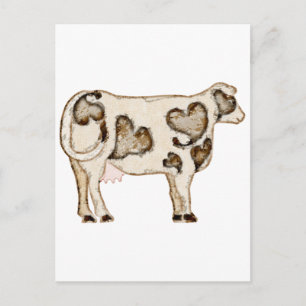 Carte Postale Love Cow