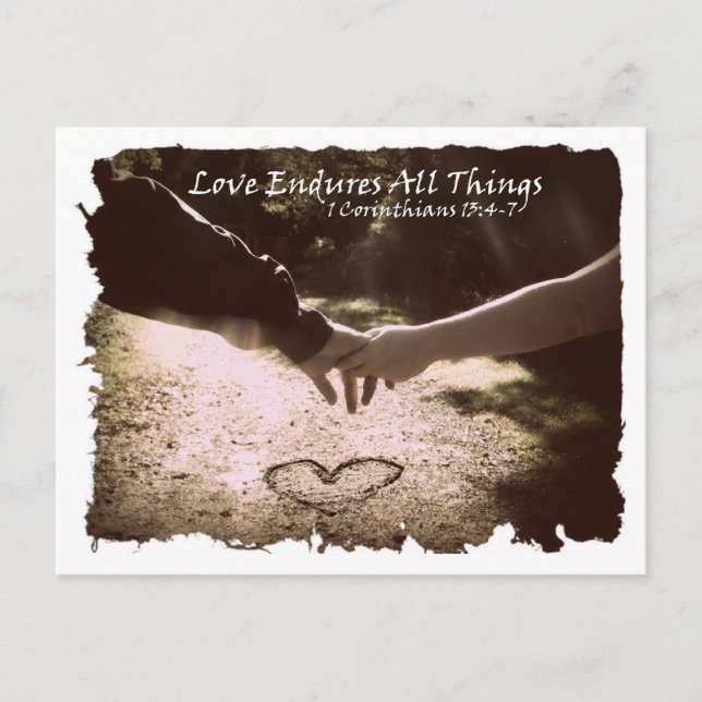 Carte Postale Love Endures (Devant)