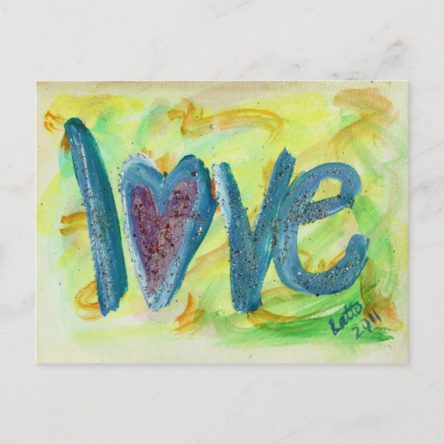 Carte postale Love Fresh Spring Art Painting (Devant)