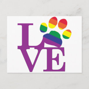 Carte Postale Love-Gay-Pawprint-