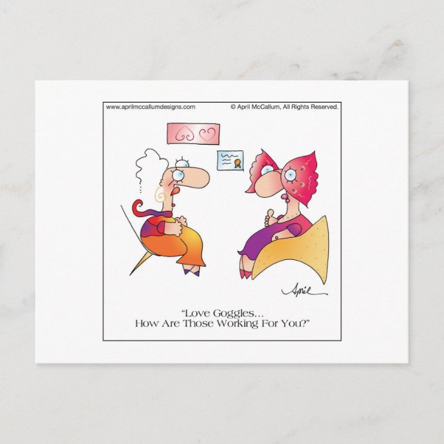 Carte postale LOVE GOGGLES par April McCallum (Devant)