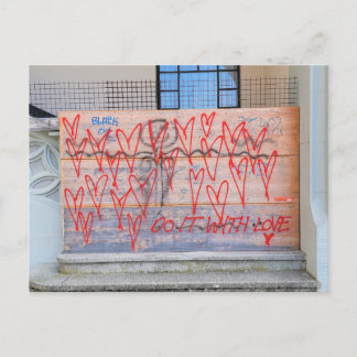 Carte Postale Love graffiti