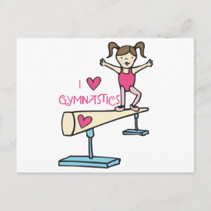 Carte Postale Love Gymnastique