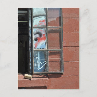 Carte Postale Love heart graffiti