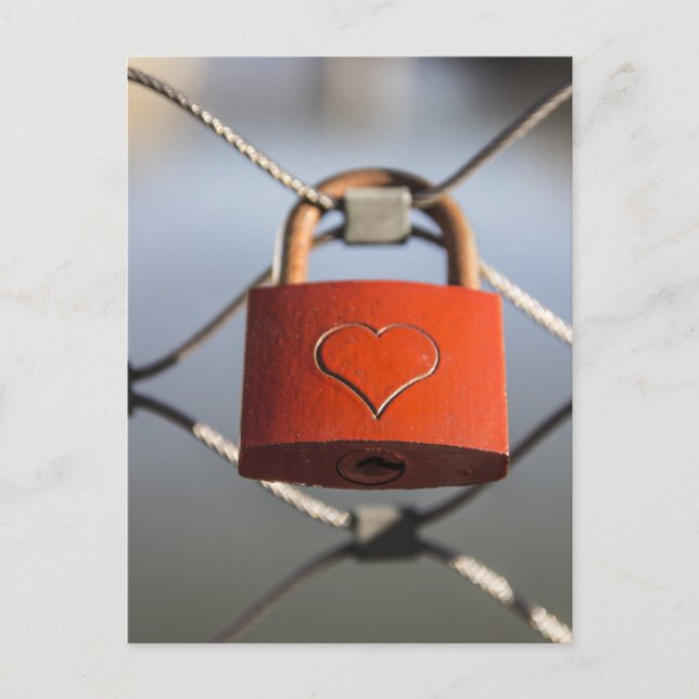 Carte Postale Love Heart Padlock (Devant)