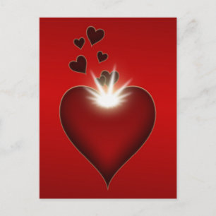 Carte Postale Love heart postcard design