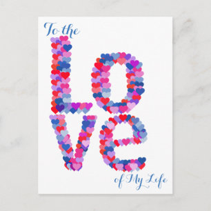Carte postale LOVE Heart Text