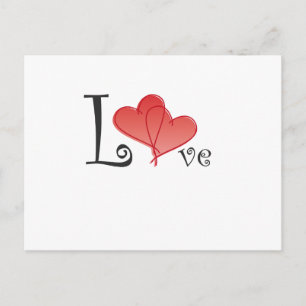Carte Postale Love Hearts
