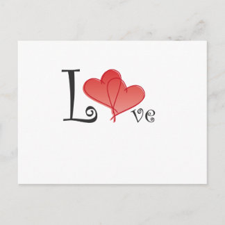 Carte Postale Love Hearts