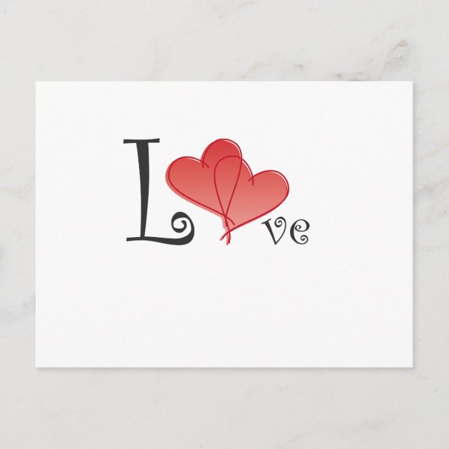 Carte Postale Love Hearts (Devant)
