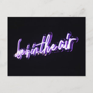 Carte Postale Love in the Air Sign Typographic Image Citation d'