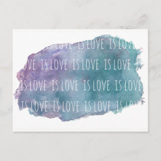 Carte Postale love is love is postcard