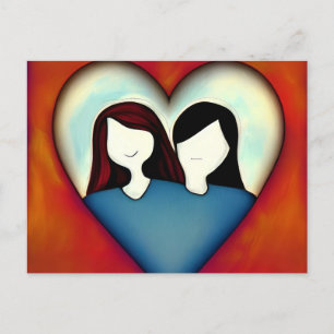 Carte Postale Love Is Love Postcard