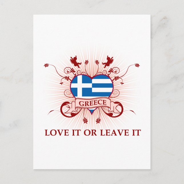 Carte Postale Love It Greece (Devant)