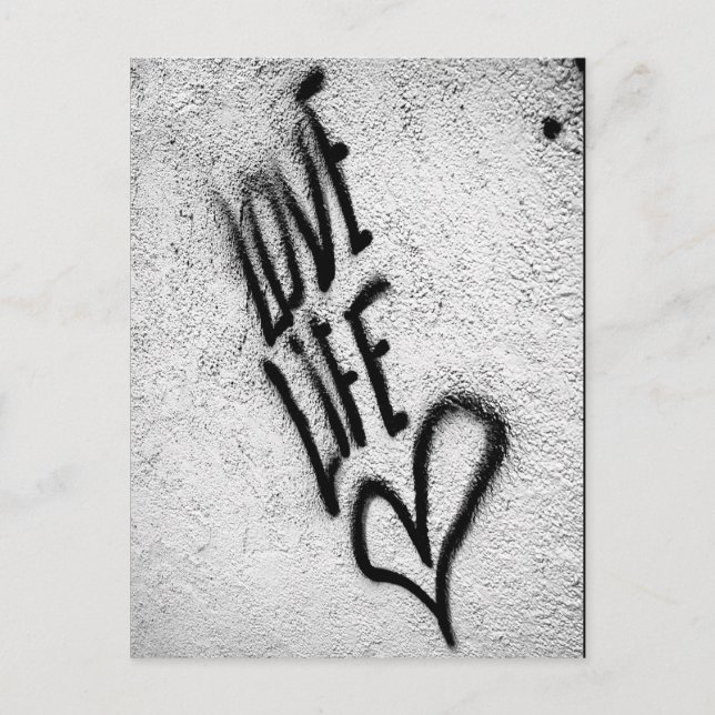 Carte postale Love Life Graffiti (Devant)
