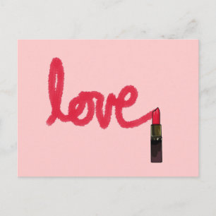 Carte Postale Love Lipstick