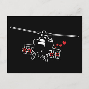 Carte Postale Love Machine Attack Chopper