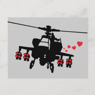 Carte Postale Love Machine Attack Chopper