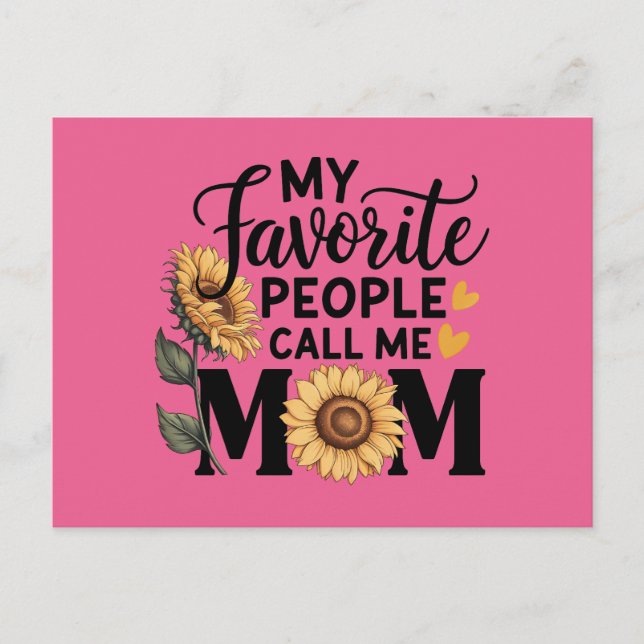 Carte Postale Love  Mom (Devant)