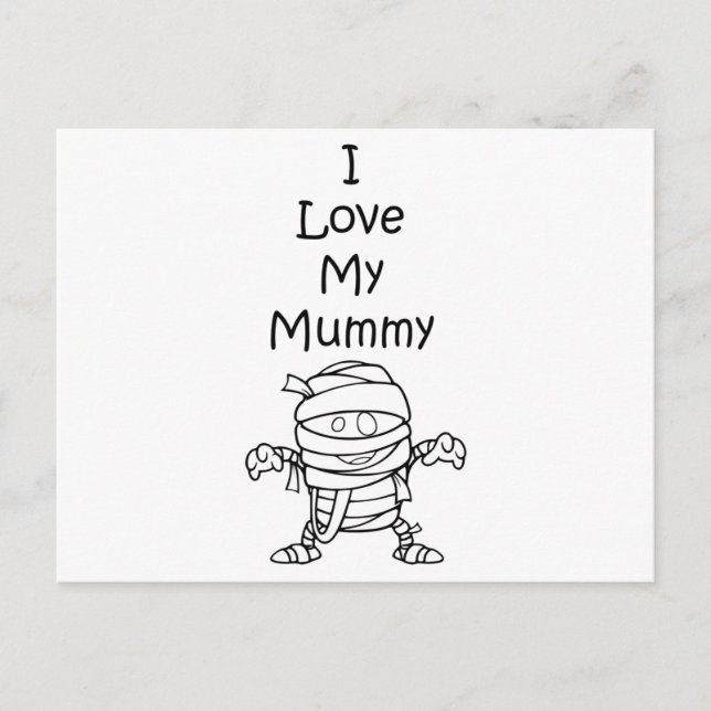 Carte Postale Love My Mummy Joyful Creations (Devant)
