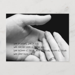 Carte postale Love Never Fails