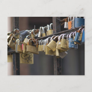 Carte Postale Love Padlocks, Prague