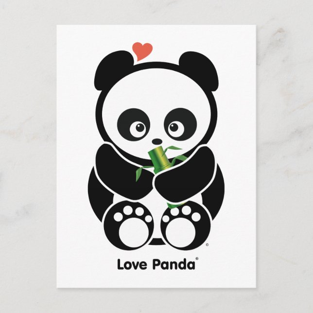 Carte Postale Love Panda® (Devant)