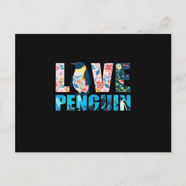 Carte Postale Love Penguin (Devant)