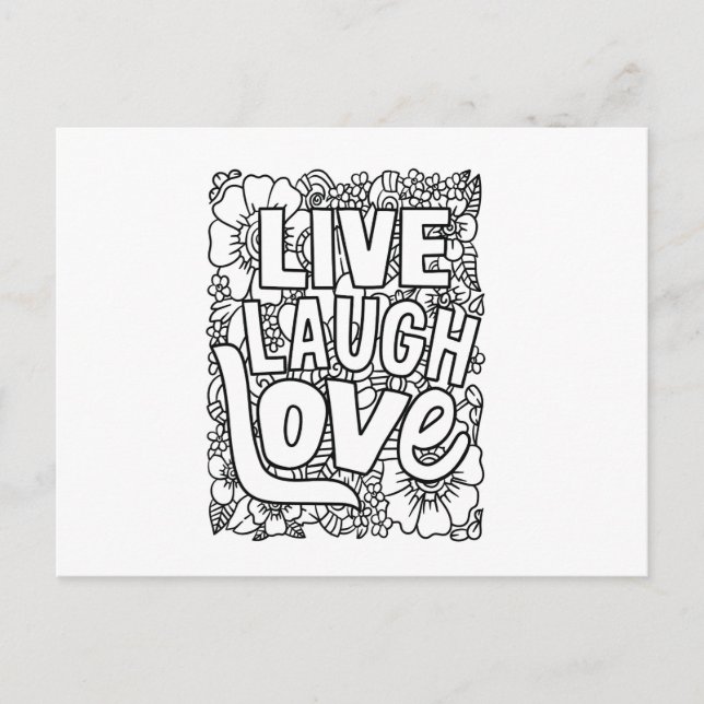 Carte Postale LOve rire en direct (Devant)